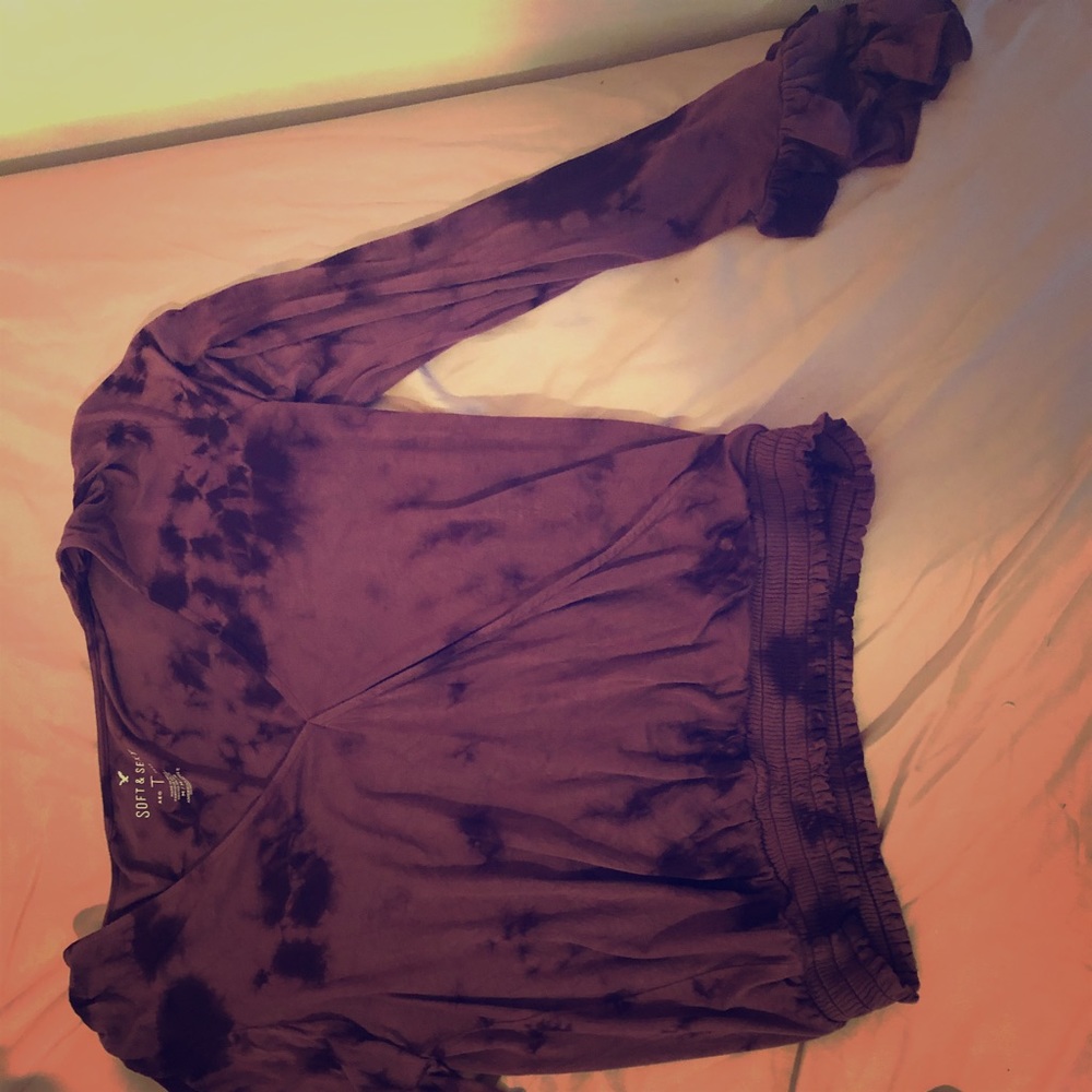 Long sleeve tie dye top